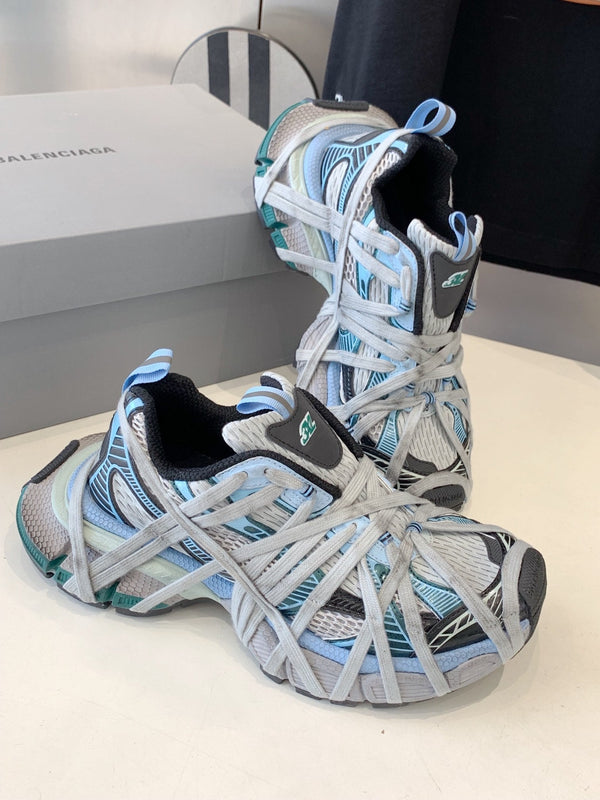 SNEAKER EXTREME LACE 3XL GRIGIA E AZZURRA