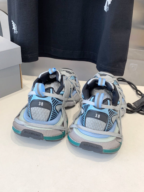 SNEAKER EXTREME LACE 3XL GRIGIA E AZZURRA