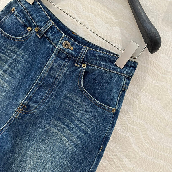 Miu Miu Denim Short Blue Cotton