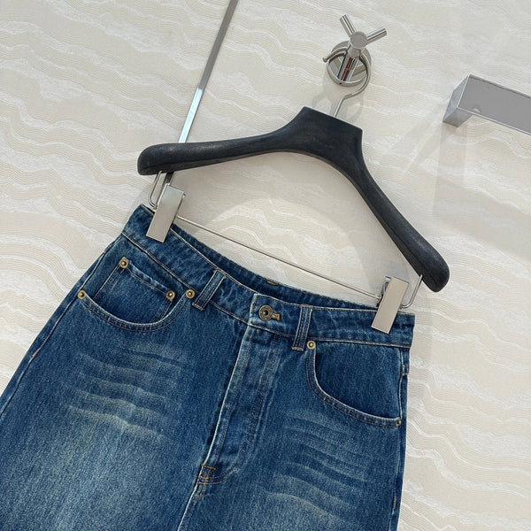 Miu Miu Denim Short Blue Cotton