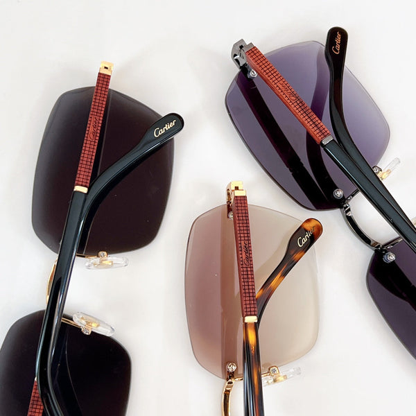 OCCHIALI DA SOLE SANTOS CON MONTATURA QUADRATA CT0483S IN METALLO