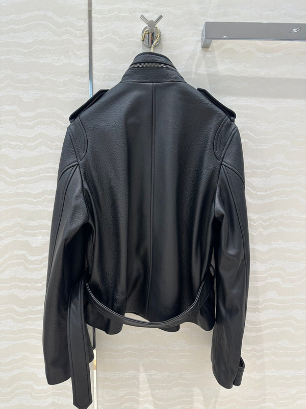 YSL Waist Jacket Black Lambskin