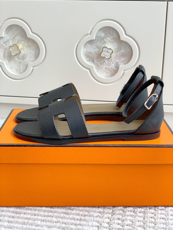 HM 25 Santorini Black Epsom Leather Etoupe Calfskin