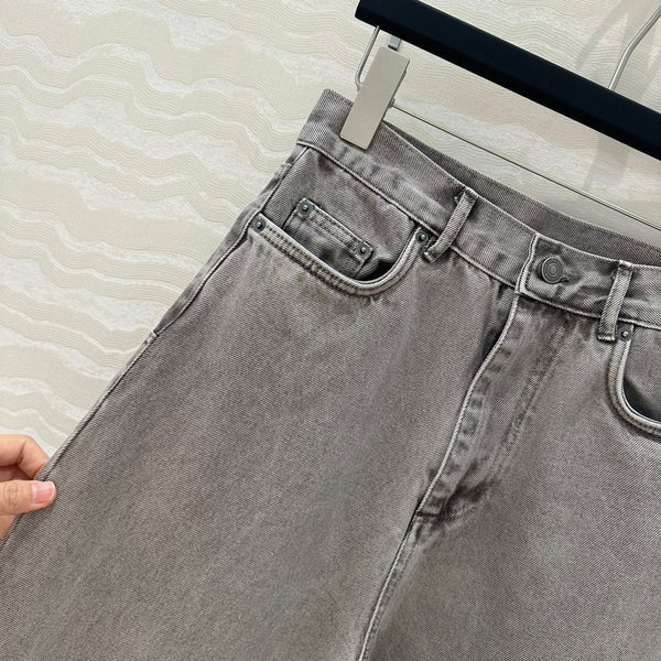 Jeans dritti CD in cotone grigio