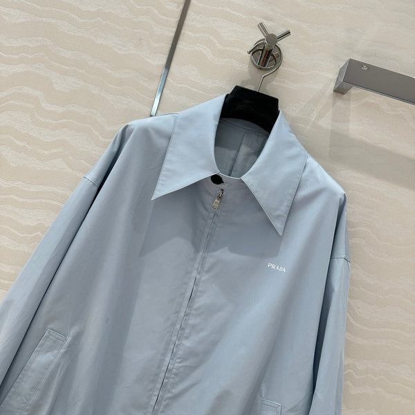 Prada Old Cadre Jacket Blue Cotton