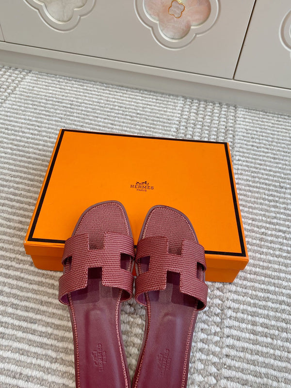 Sandalo HM Oran in pelle di pecora rosso bordeaux 291399