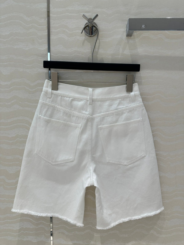 Prada Denim Short White cotton