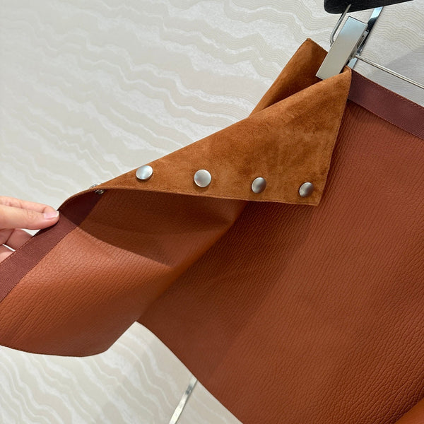 Prada Skirt Brown Lambskin
