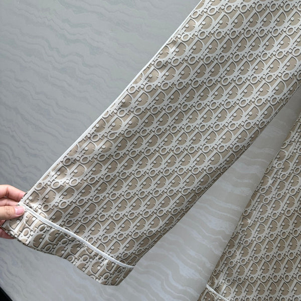 CD Pijama Trouser Beige Silk