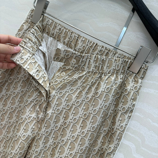 CD Pijama Trouser Beige Silk