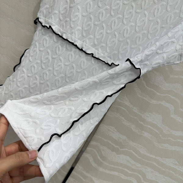 CC One-piece Swimsuit White Polyamide