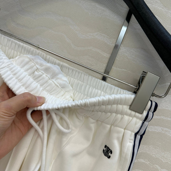 Celine Sports Short White Cotton