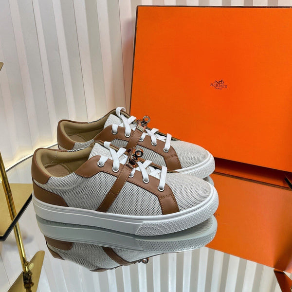 Sneaker HM Kelly in pelle di vacchetta marrone 317054