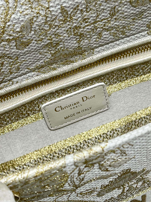 Borsa CD Golden Magpie 24 Lady Dior in tela 336736