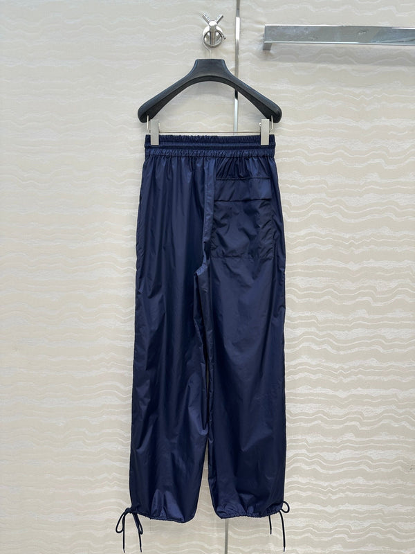 Prada Trouser Navy Blue Poliamida