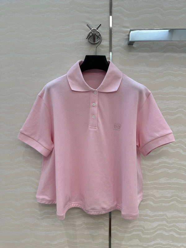 Loewe Polo T-shirt Pink Polyester