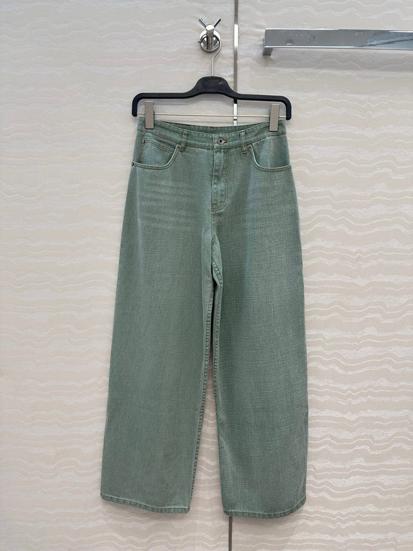 Loewe Jean Green Cotton