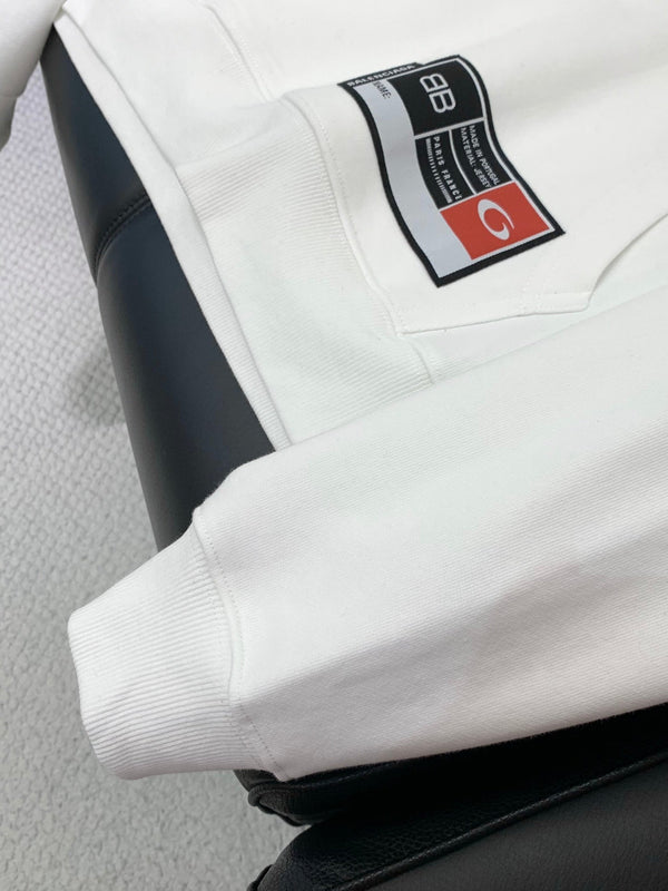 Balenciaga 25 Hoodie White Cotton 0052