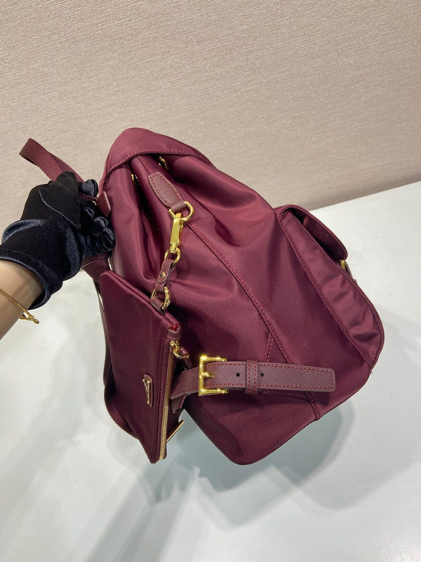 PRA Backpack 32 burgundy nylon fabric 280832