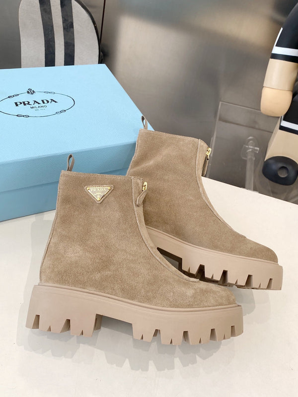 PRA classic slip-on boots beige suede 479022