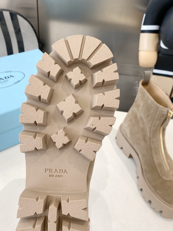 PRA classic slip-on boots beige suede 479022