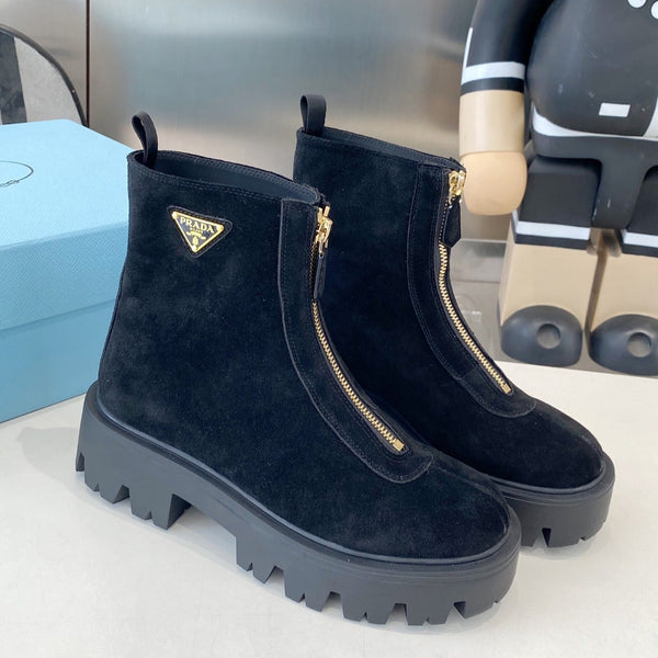 PRA classic slip-on boots black suede 479023