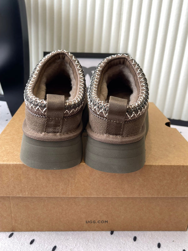 UGG TAZZ Slippers Chocolate Suede And Wool 514146