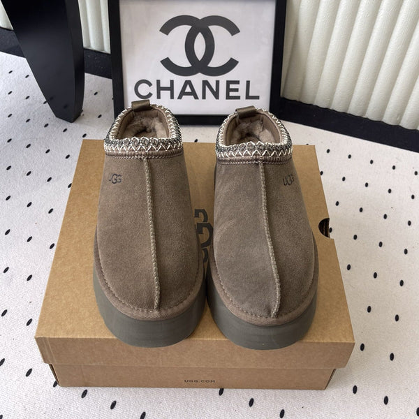 UGG TAZZ Slippers Chocolate Suede And Wool 514146