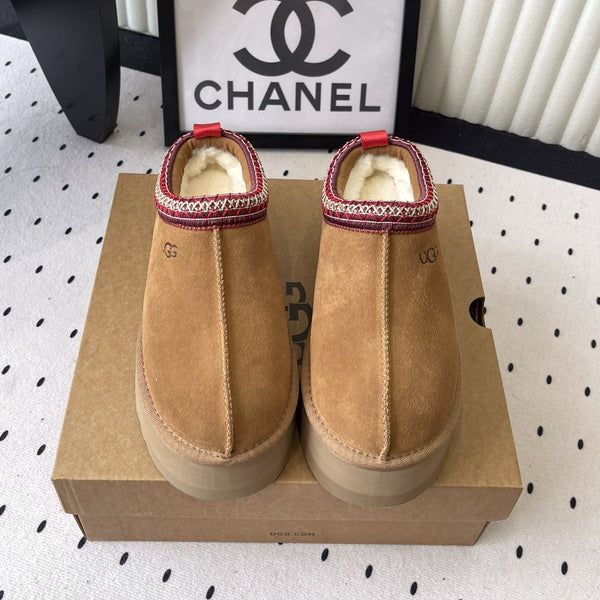 UGG TAZZ Slippers Tan Suede And Wool 514147