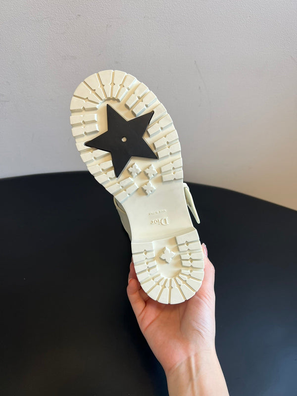 Dior 2025 Short Boot White Cowhide 501246