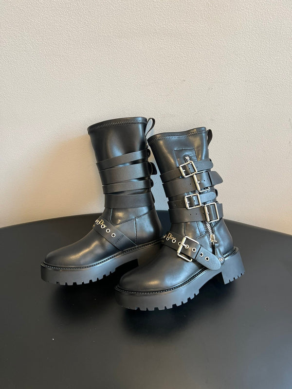 Dior 2025 Short Boot Black Cowhide 501247