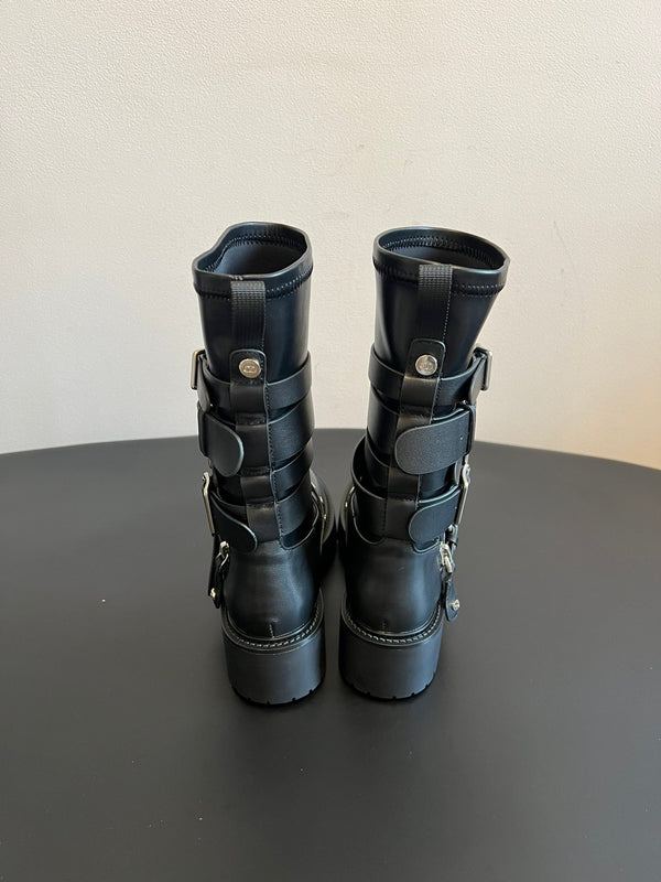 Dior 2025 Short Boot Black Cowhide 501247