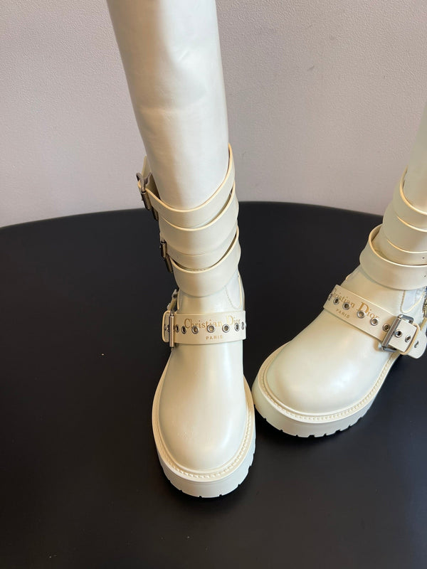 Dior 2025 Long Boot White Cowhide 501248
