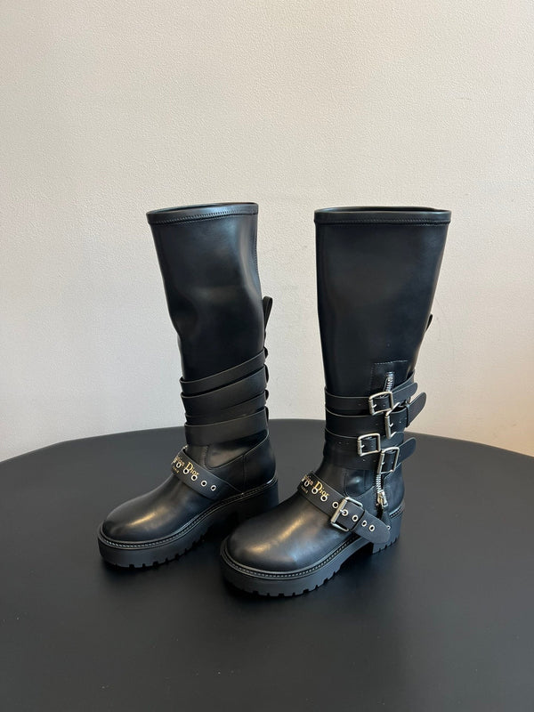 Dior 2025 Long Boot Black Cowhide 501249