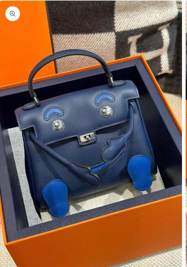 HM Kelly Doll 16cm Bleu Royal Silver Gulliver Leather