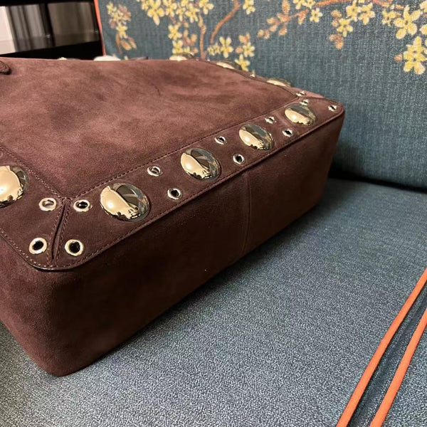 Valentino Garavani Nellcôte Suede Shopping Bag