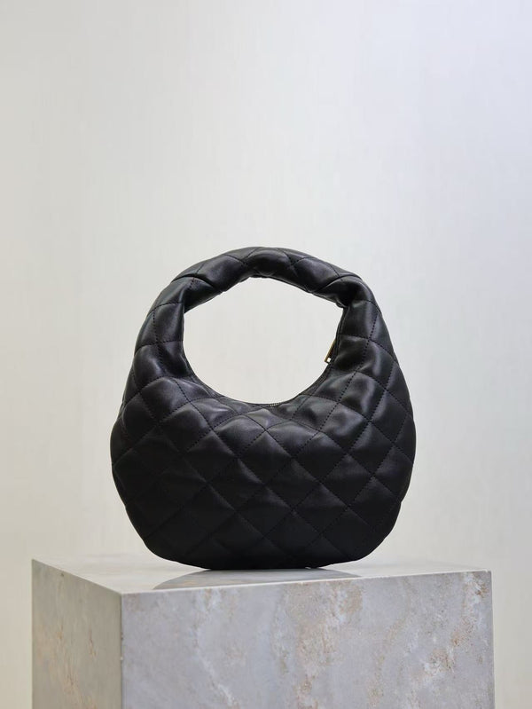 YSL Icarino Bag 17cm Black Sheepskin