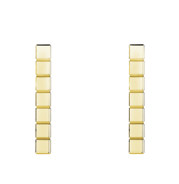ICE CUBE GOLD EARRINGS