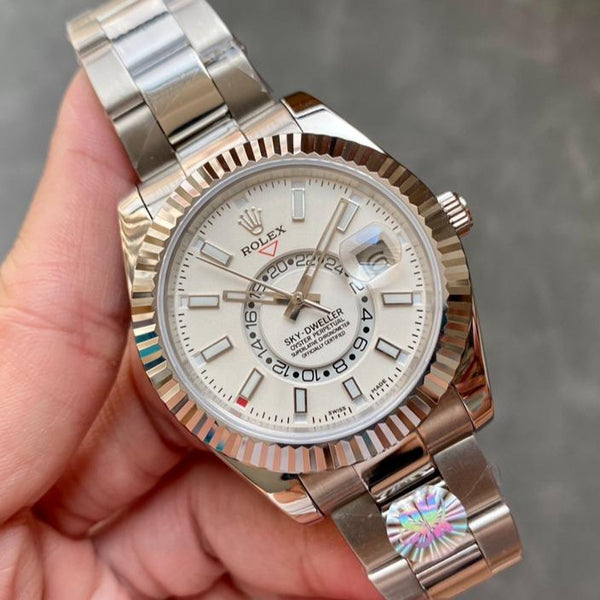 SKY-DWELLER 42 WHITE DIAL STAINLESS STEEL