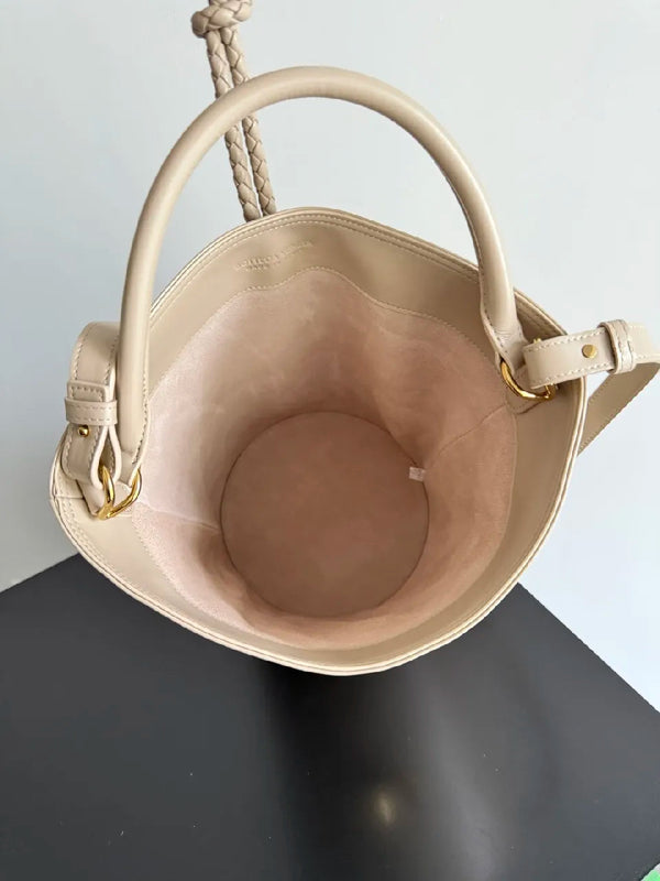 BV 25S Medium Liberta 30cm Beige Calfskin GHW