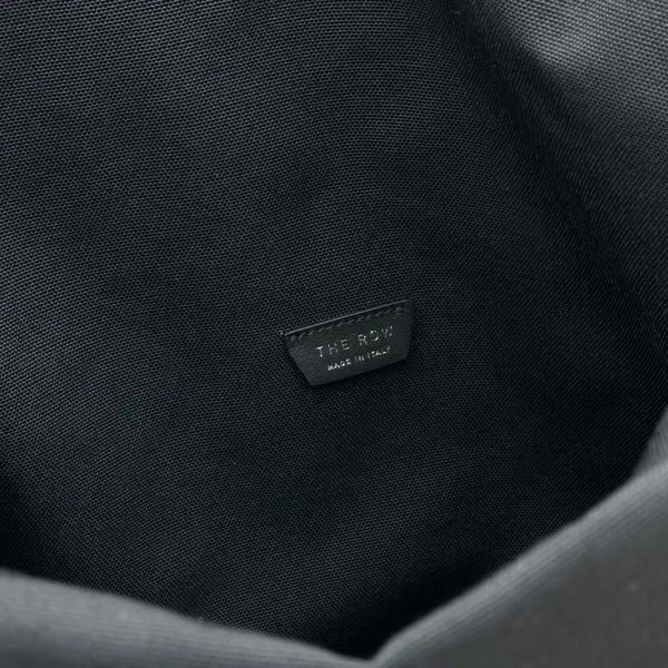 The Row Margaux 17 Inside Out Black Canvas & Leather