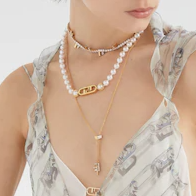 COLLANA IN ORO CON PERLE FF