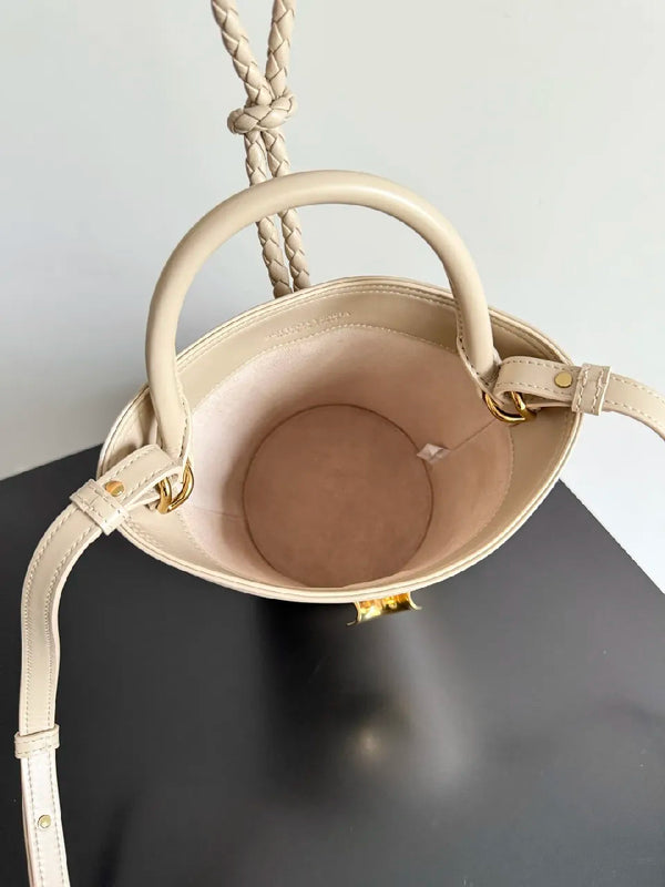 BV 25S Small Liberta Bag 22cm Beige Calfskin GHW