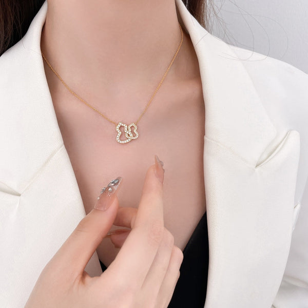 COLLANA CON DOPPIO DIAMANTE WULU