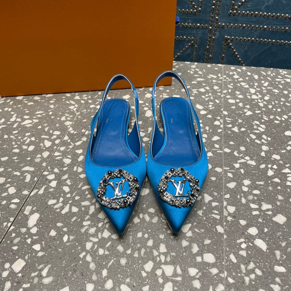 BALLERINA SLINGBACK LV MET BLU