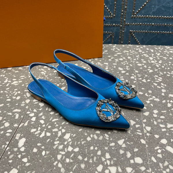 BALLERINA SLINGBACK LV MET BLU