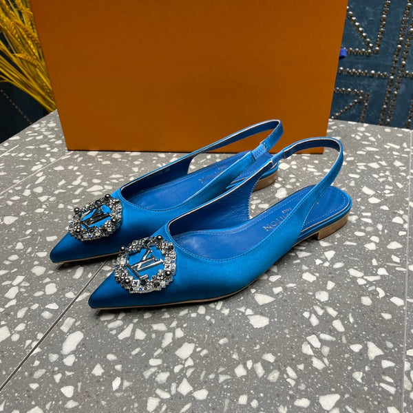 BALLERINA SLINGBACK LV MET BLU