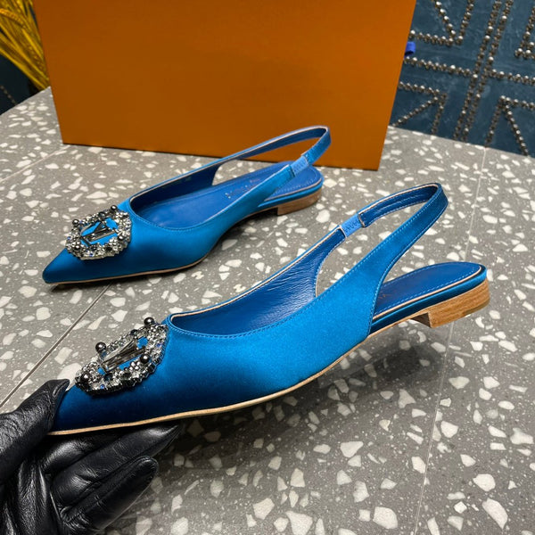 BALLERINA SLINGBACK LV MET BLU