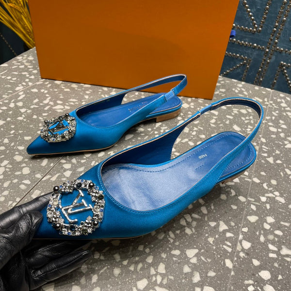 BALLERINA SLINGBACK LV MET BLU