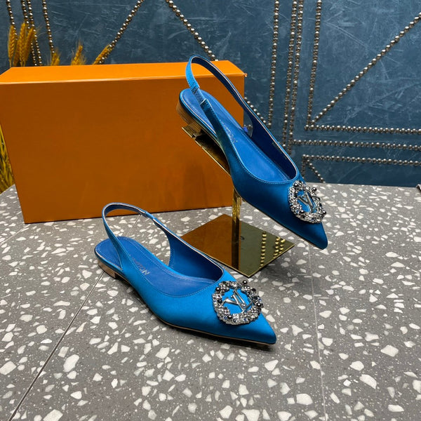 BALLERINA SLINGBACK LV MET BLU